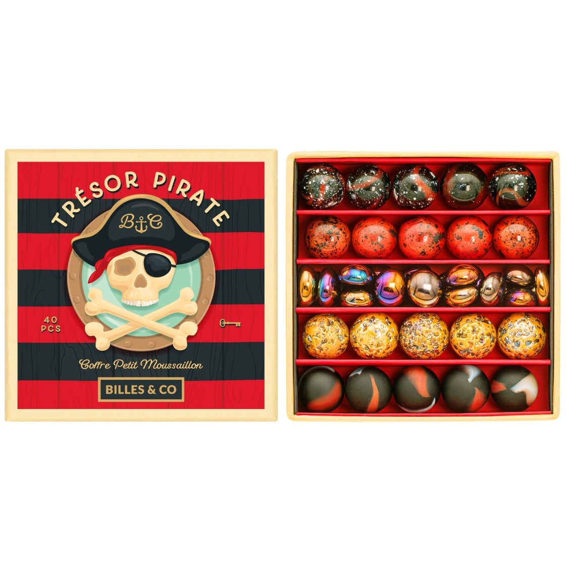 Marble Treasure Mini Box - Pirate Treasure
