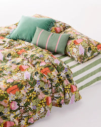 Thumbnail for Pistachio Velvet Tassel Cushion