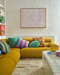 Thumbnail for Pistachio Velvet Tassel Cushion