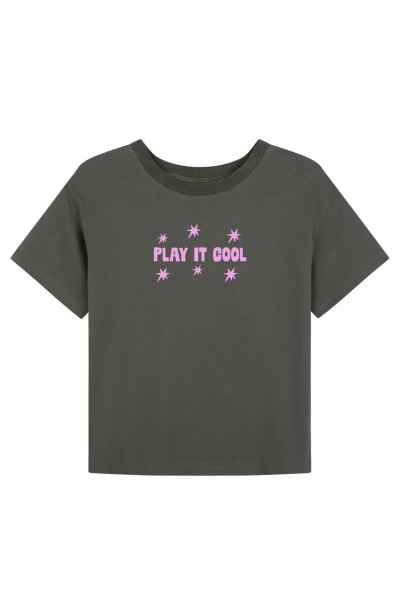 Play it Cool Tee Charcoal