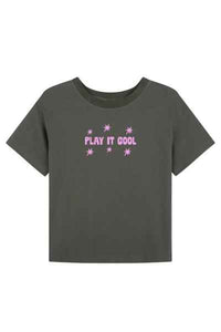 Thumbnail for Play it Cool Tee Charcoal