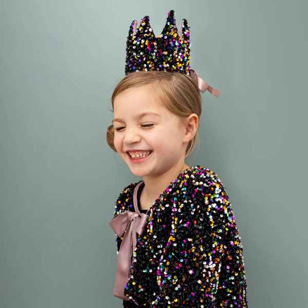 Rainbow Sequin Crown