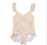 Thumbnail for Ruffle 2 Piece Swimsuit Sunset Meadow