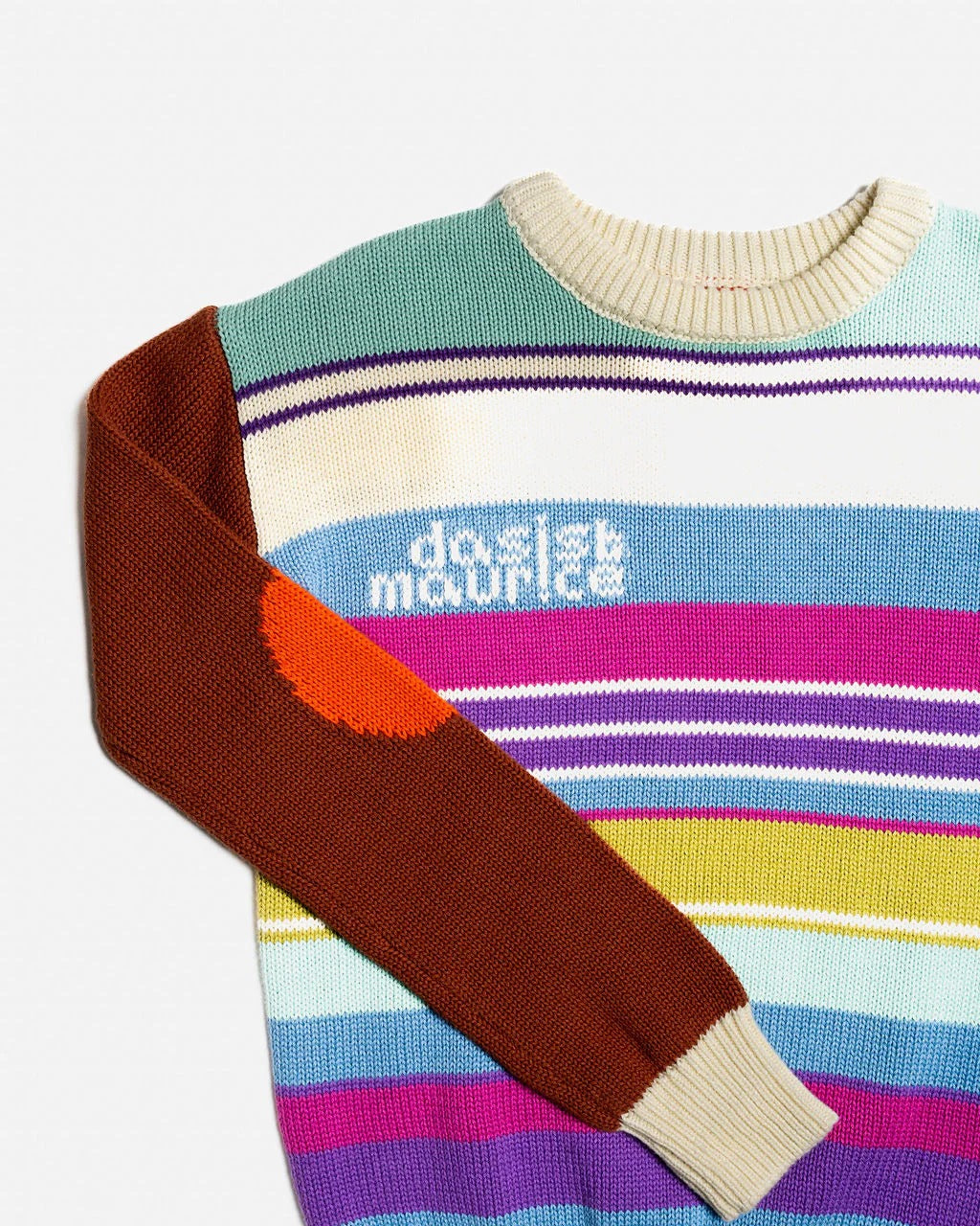 Jersey Knit Swweater Ski Stripes