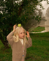 Thumbnail for Organic Speckle Knit Cardigan Oatmilk