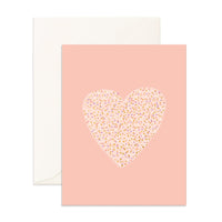 Thumbnail for Sprinkle Heart Peach Greeting Card