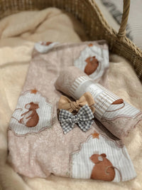 Thumbnail for Stone Gingham Bow Baby Headband