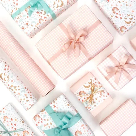 Sun Moon & Stars Wrapping Paper