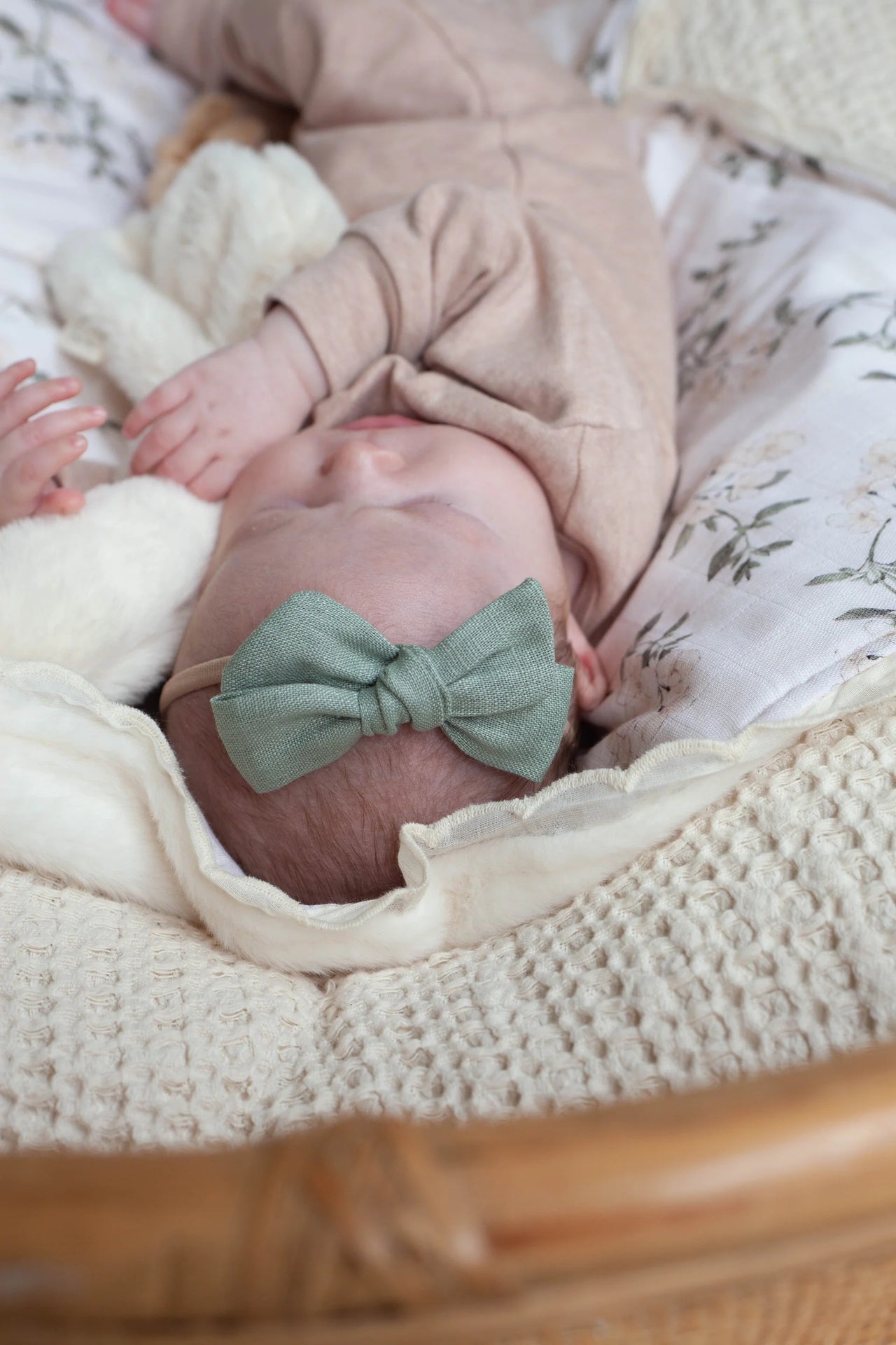 Teal Bow Baby Headband