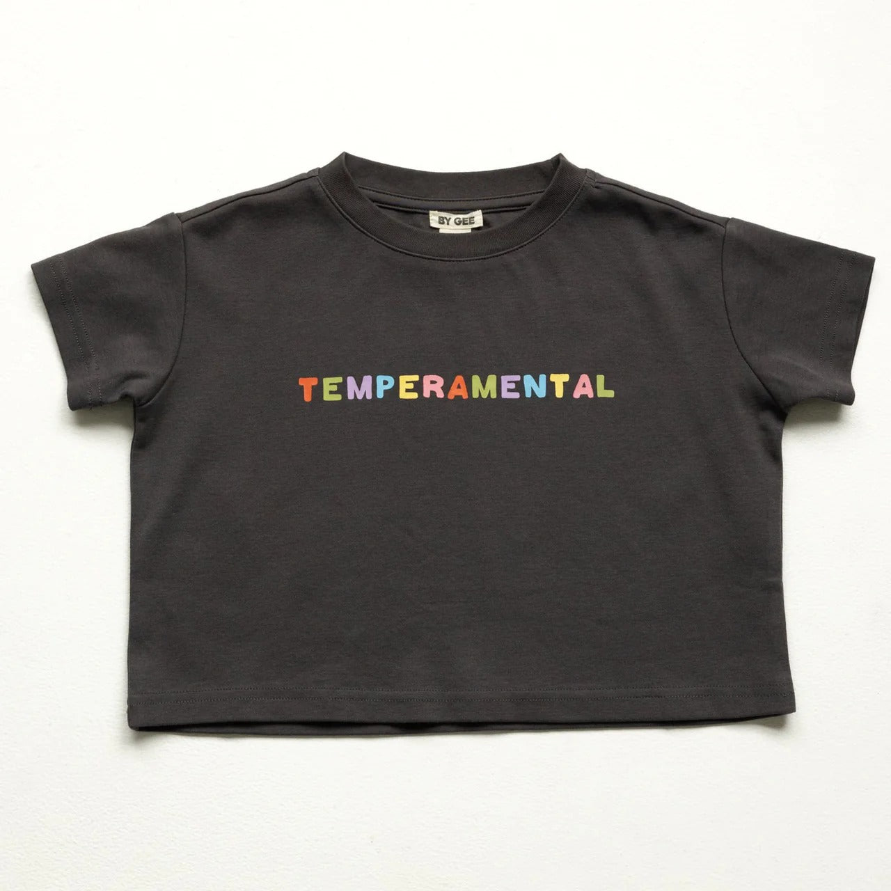 Temperamental Boxy Tee Charcoal