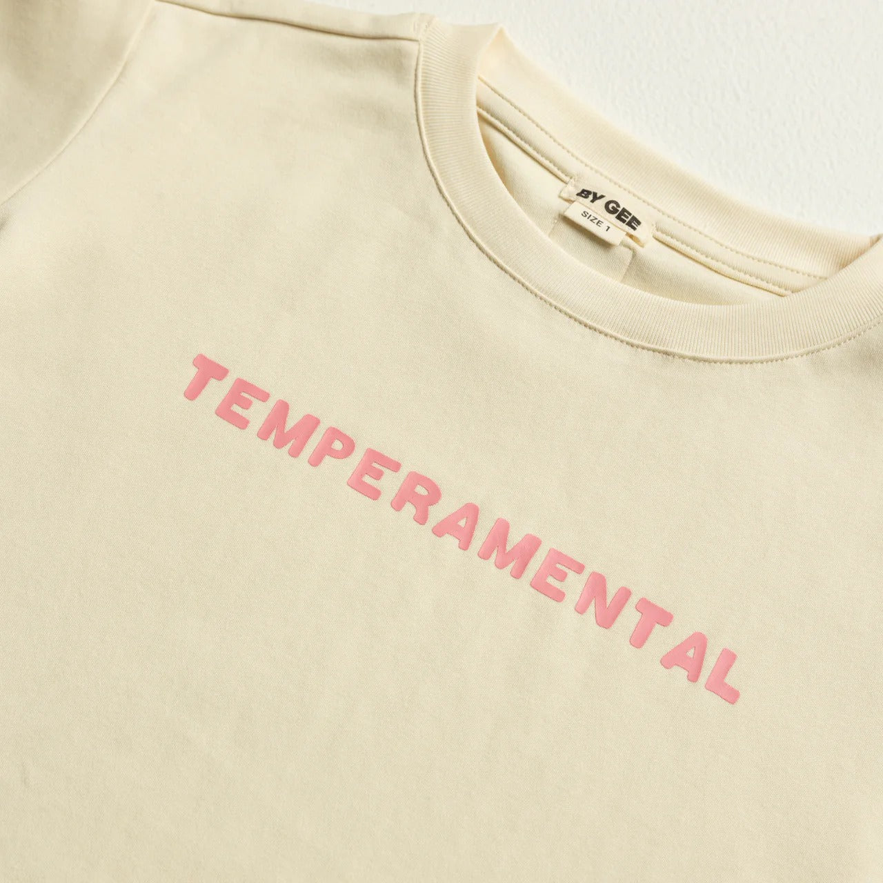 Temeramental Boxy Tee Cream