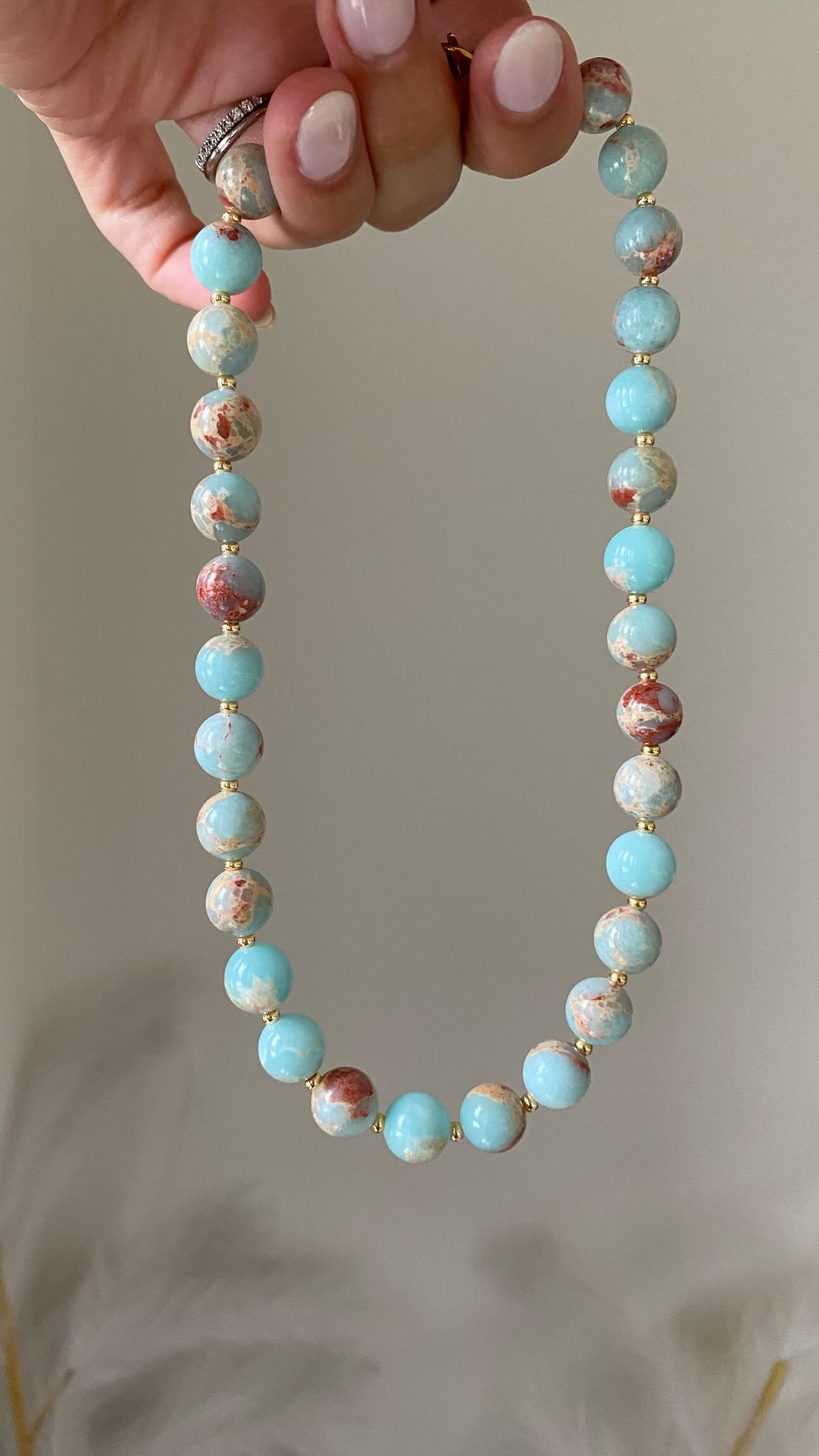 Turquoise Medley Chunky Bead Necklace