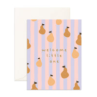 Thumbnail for Welcome Little One Pears Greeting Card