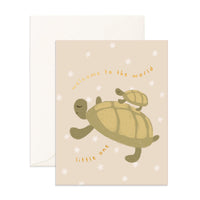 Thumbnail for Welcome LIttle One Turtle Greeting Card