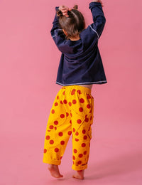 Thumbnail for Pocket Pants in Yellow Polka