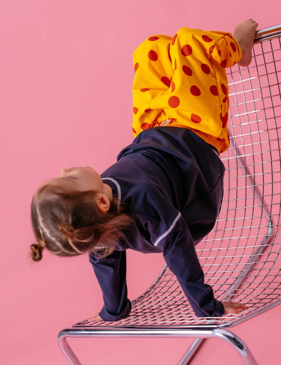 Pocket Pants in Yellow Polka