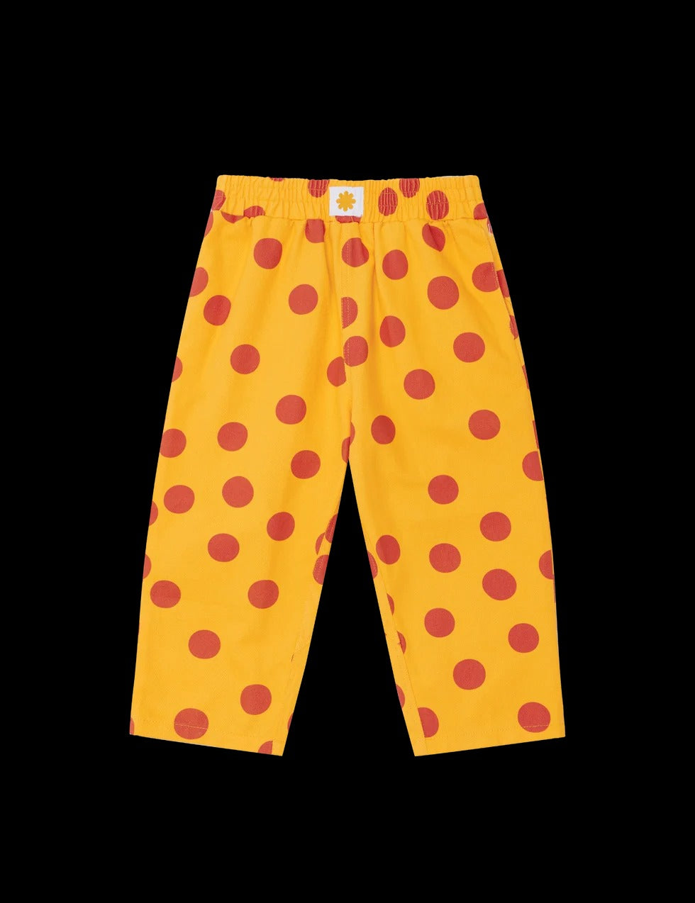 Pocket Pants in Yellow Polka
