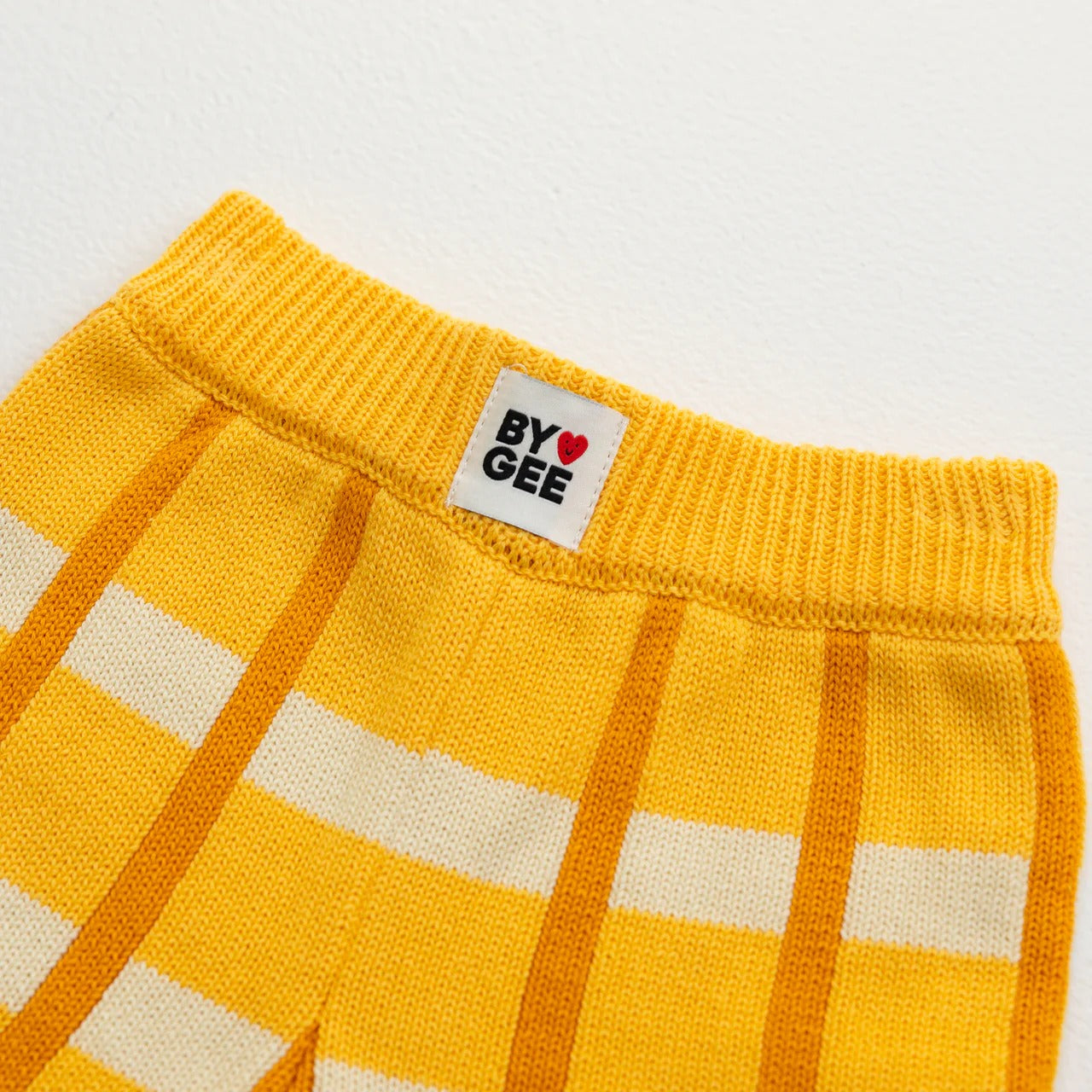 Check Knit Pants Honey