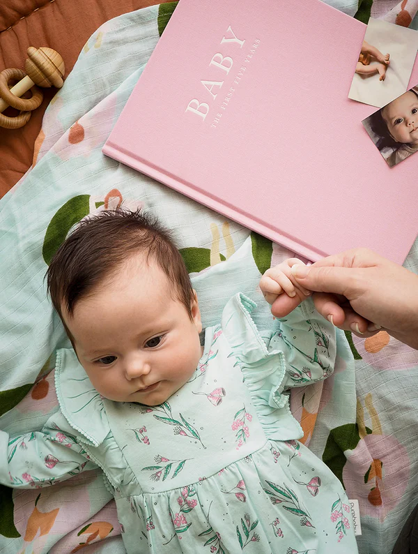 Birth to Five Years Baby Journal - Pink