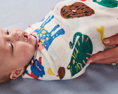 Cats & Dogs Bamboo Swaddle