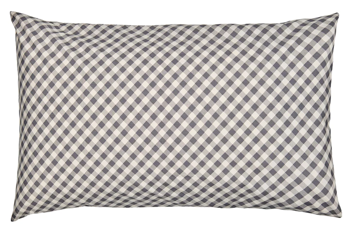 Charcoal Gingham Pillowcase