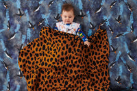 Thumbnail for Cheetah Wool Blend Knitted Blanket