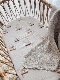 Thumbnail for Curious Creatures Muslin Sheets - Bassinet