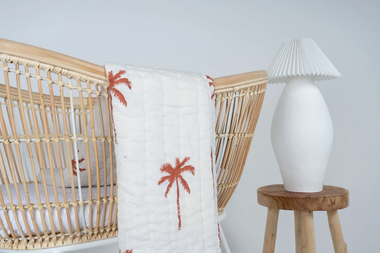 Earth Palm Cot Quilt
