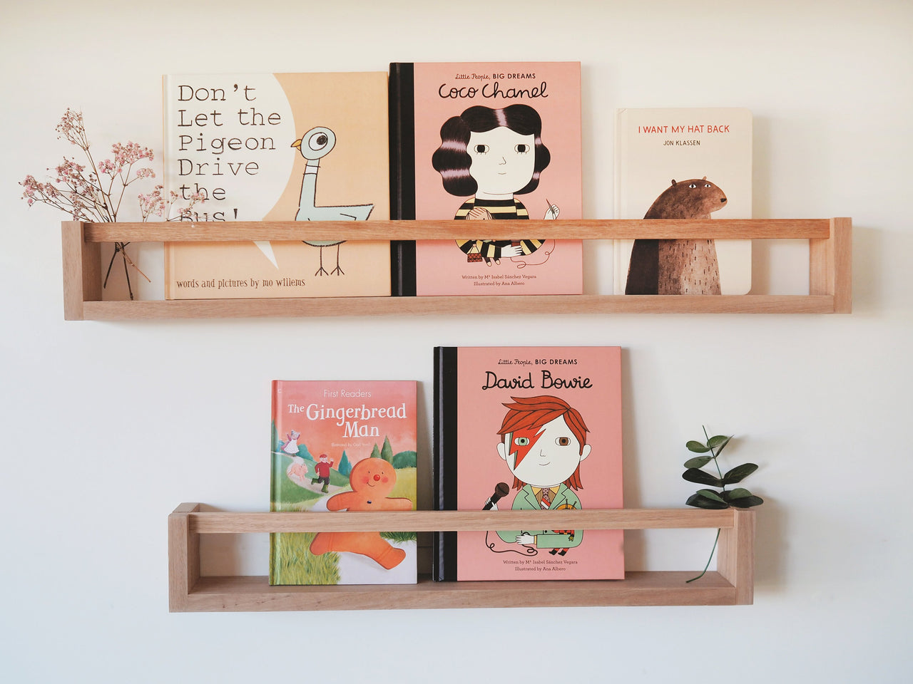 Kids Bookshelf with Flat Peg (Oak) Natural Wood Colour