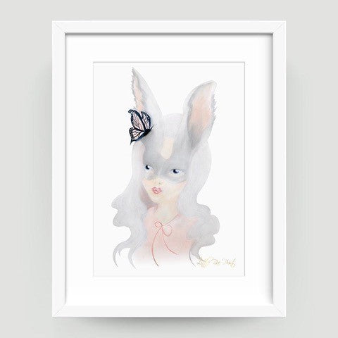 Silver Bunny - 50 x 70cm