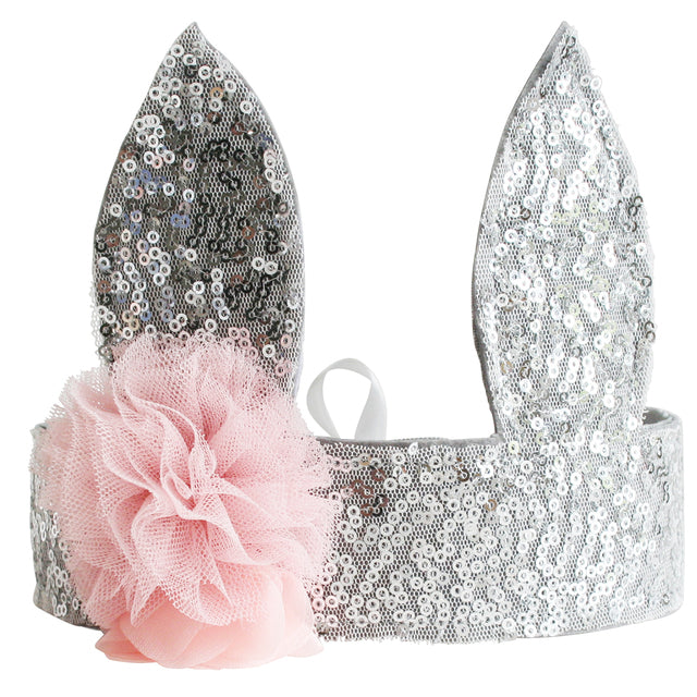 Sequin Bunny Crown