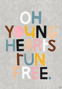Thumbnail for Young Hearts Art Teatowel